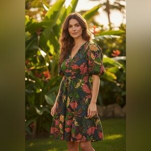 HARLOW & ROSE Floral Maxi Dress NWT Size Medium